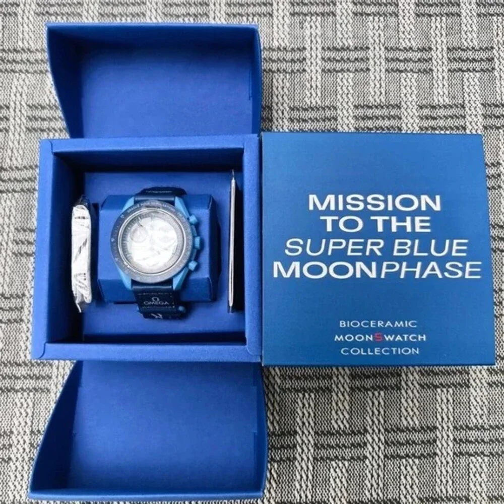 Swatch x Omega MISSION TO THE Super Blue Moonphase Watch